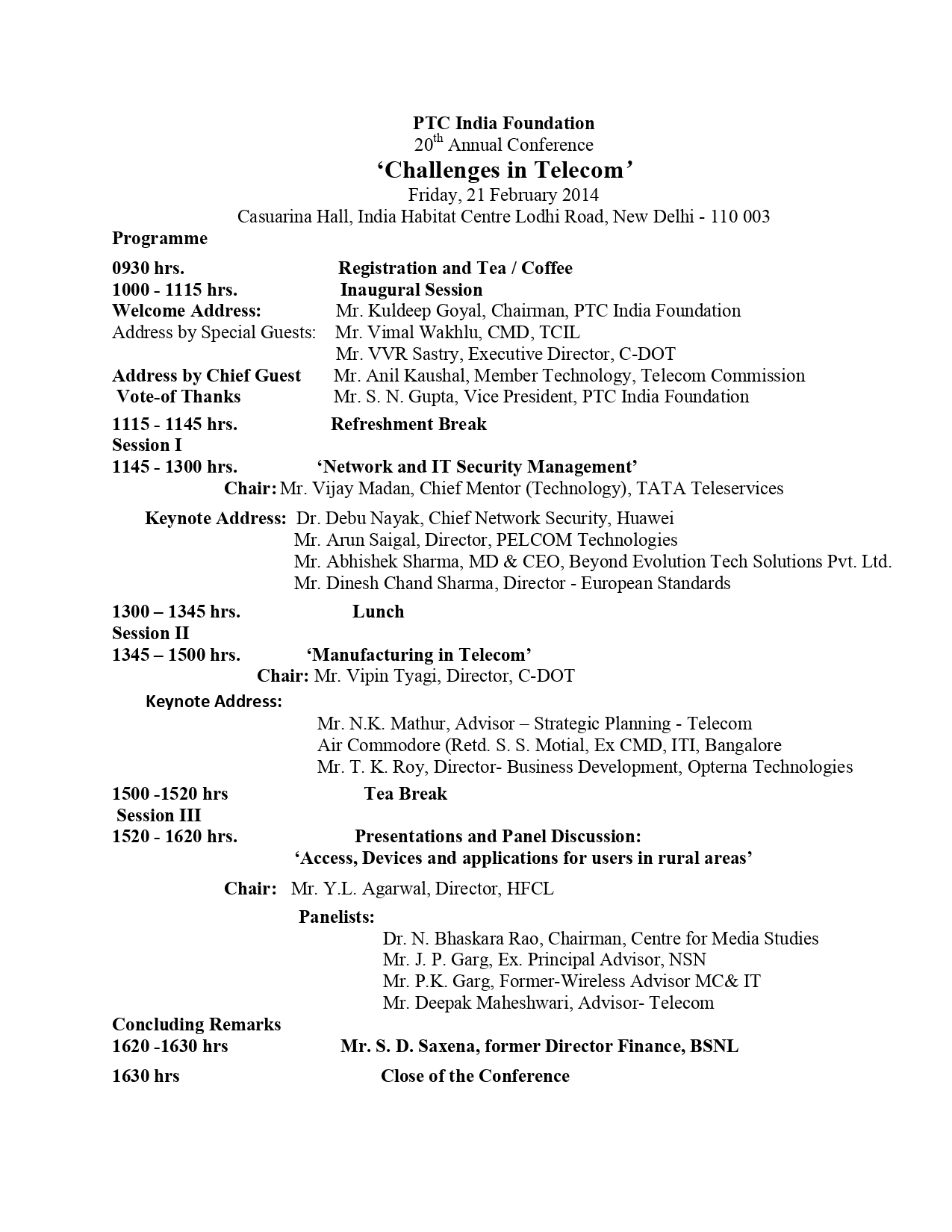Challenges in Telecom